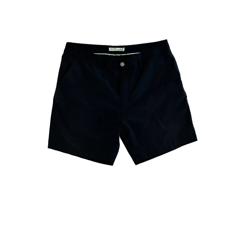Criquet Anytime Chino Shorts Mens Size 34 Blue Stretch Performance Golf Preppy